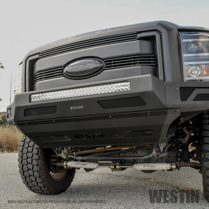Westin 11-16 Ford F-250/350/450/550 Pro-Mod Skid Plate - Tex. Blk Westin