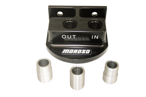 Moroso Remote Spin On Oil Filter Mount - 13/16in & 3/4in & 22mm Oil Filters Moroso