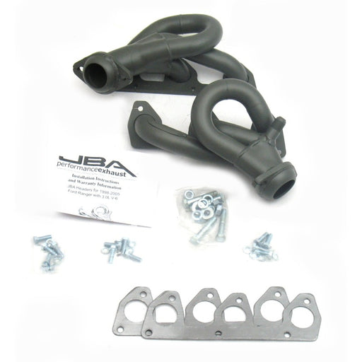 JBA 98-01 Ford Ranger 3.0L V6 w/EGR 1-1/2in Primary Ti Ctd Cat4Ward Header JBA