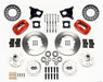 Wilwood Forged Dynalite Front Kit 11.00in Red AMC 71-76 OE Disc w/o Bendix Brakes