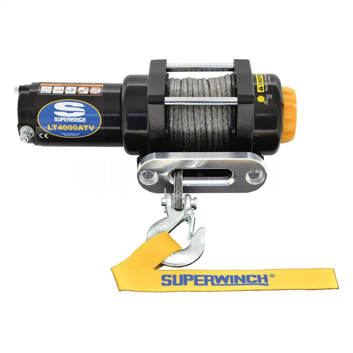 Superwinch 4000 LBS 12V DC 3/16in x 50ft Synthetic Rope LT4000 Winch Superwinch