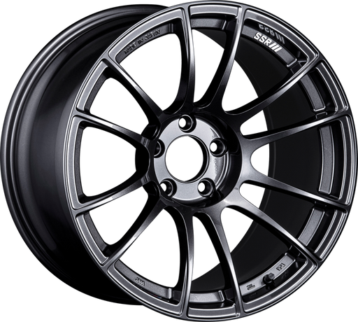 SSR GTX04 18x10.5 5x114.3 15mm Offset Dark Gunmetal Wheel SSR