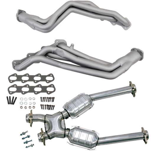 BBK 99-04 Ford Mustang Cobra/Mach1 1-5/8 Long Tube Headers w/High Flow Catted X-Pipe (Ti Ceramic) BBK