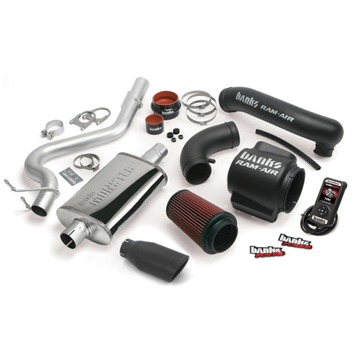 Banks Power 00-03 Jeep 4.0L Wrangler Stinger System - SS Single Exhaust w/ Black Tip Banks Power