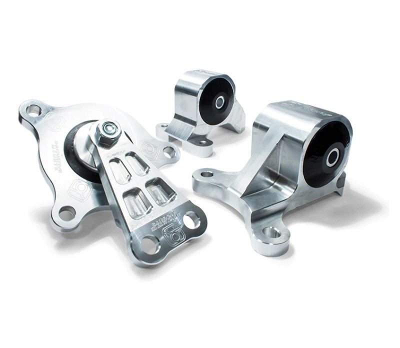 Innovative 02-05 Civic K-Series Black Aluminum Mounts 95A Bushings (Not K24 Trans) Innovative Mounts