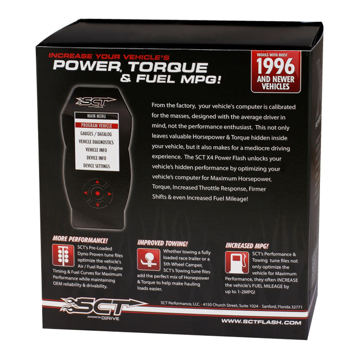 SCT Ford Cars & Trucks (Gas & Diesel) X4 Power Flash Programmer EO Certified SCT Performance