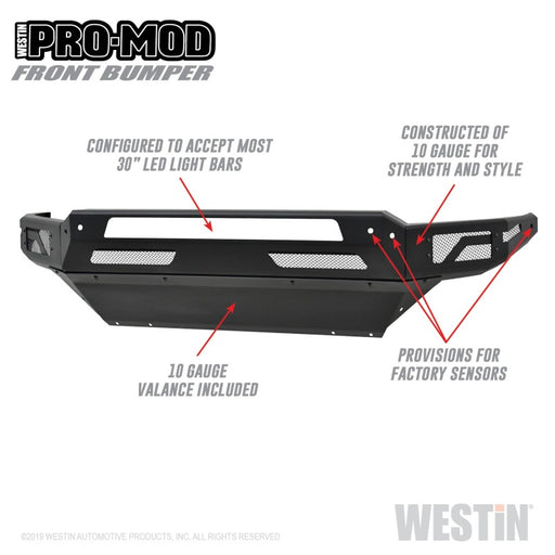 Westin 13-18 Dodge Ram 1500 / 2019 Ram 1500 Classic Pro-Mod Front Bumper Westin