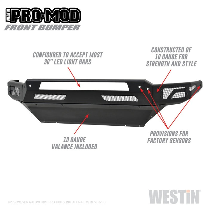 Westin 13-18 Dodge Ram 1500 / 2019 Ram 1500 Classic Pro-Mod Front Bumper Westin