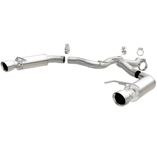 MagnaFlow Axle Back, SS, 3in, Competition, Dual Split Polished 4.5in Tip 2015 Ford Mustang GT V8 5.0 Magnaflow