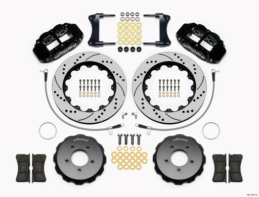 Wilwood Narrow Superlite 6R Front Hat Kit 14.00in Drilled 2005-Up Mazda Miata w/ Lines