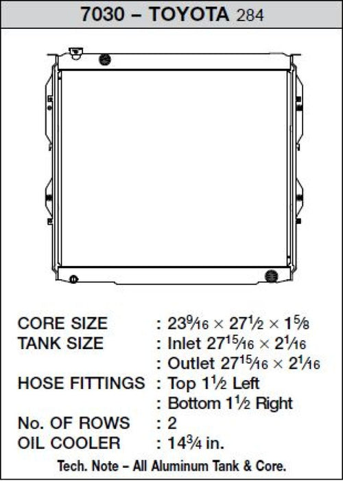 CSF 99-06 Toyota Tundra Radiator CSF