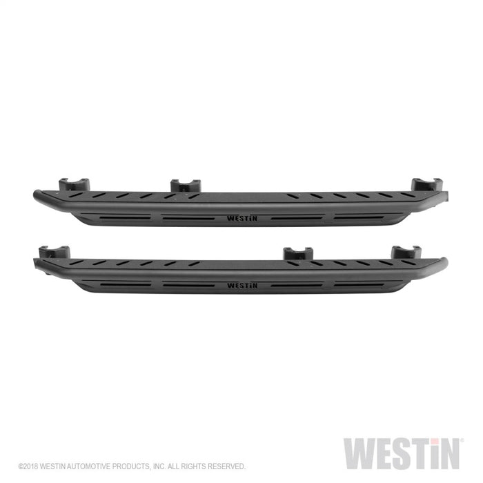 Westin/Snyper 2018+ Jeep Wrangler JL Unlimited 4DR Triple Tube Rock Rail Steps - Textured Black Westin
