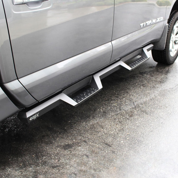 Westin/HDX 16-18 Nissan Titan XD Crew / 17-18 Titan Crew Cab Drop Nerf Step Bars - Textured Black Westin