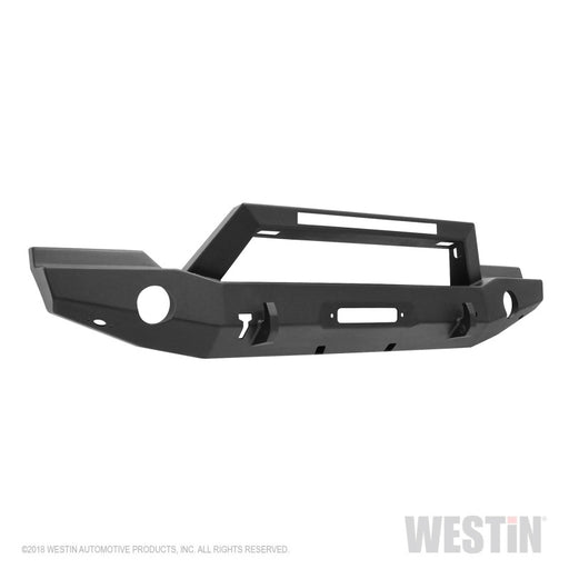 Westin 07-18 Jeep Wrangler JK WJ2 Full Width Front Bumper w/LED Light - Tex. Blk Westin