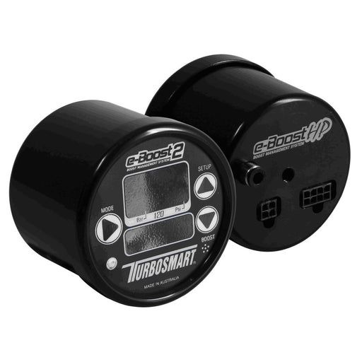 Turbosmart eBoost2 HP - 60mm Black Face/Black Bezel 120psi Boost Controller w/ 4 Port Solenoid Turbosmart