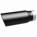 MagnaFlow Tip Stainless Black Coated Single Wall Round Single Outlet 5in Dia 4in Inlet 13in L Magnaflow