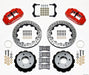Wilwood Narrow Superlite 4R Rear Kit 12.88in Drilled Red 84-87 Corvette C4