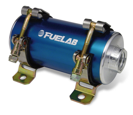 Fuelab Prodigy Reduced Size Carb In-Line Fuel Pump w/Internal Bypass - 800 HP - Blue Fuelab