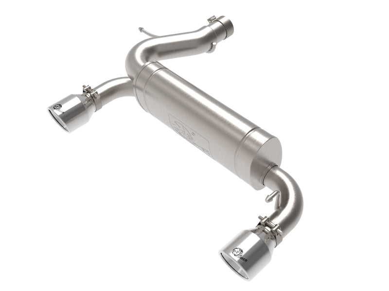 aFe Vulcan 3in 304 SS Axle-Back Exhaust 2021 Ford Bronco L4-2.3L (t)/V6-2.7L (tt) w/ Polished Tips aFe