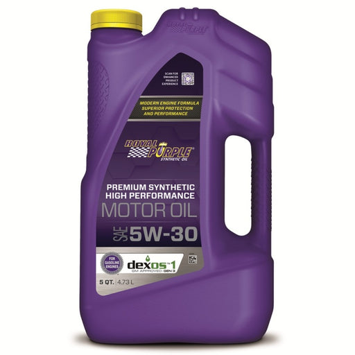 Royal Purple Premium Synthetic High Performance Multi-Grade 5W-30 Motor Oil - 5 Quart Royal Purple