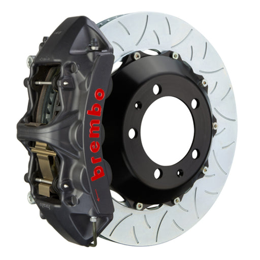 Brembo 15-19 Corvette Z06 Excl CC Brakes Fr GTS BBK 6Pis Cast 380x34 2pc Rtr Slot Type3-Black HA Brembo