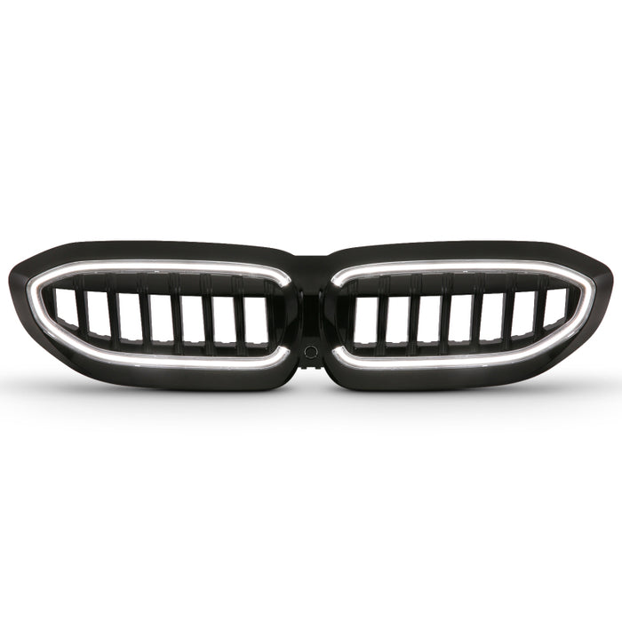 Anzo 19-22 BMW 3 Series Black Housing Full LED Front Grille w/ Initiation & Running Light ANZO