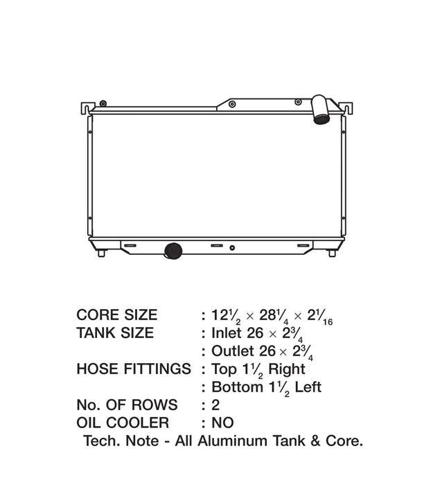 CSF 92-97 Mazda RX-7 Radiator CSF