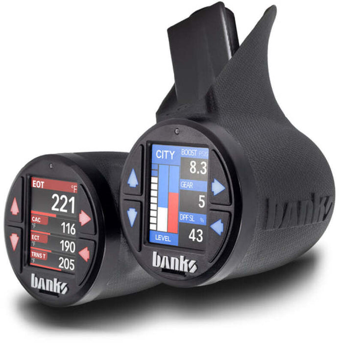 Banks Gauge Pod Kit 2023-2024 Ford F250-450 & 2021-24 F150  iDash Stealth Pod Mount - Dual Gauge Banks Power