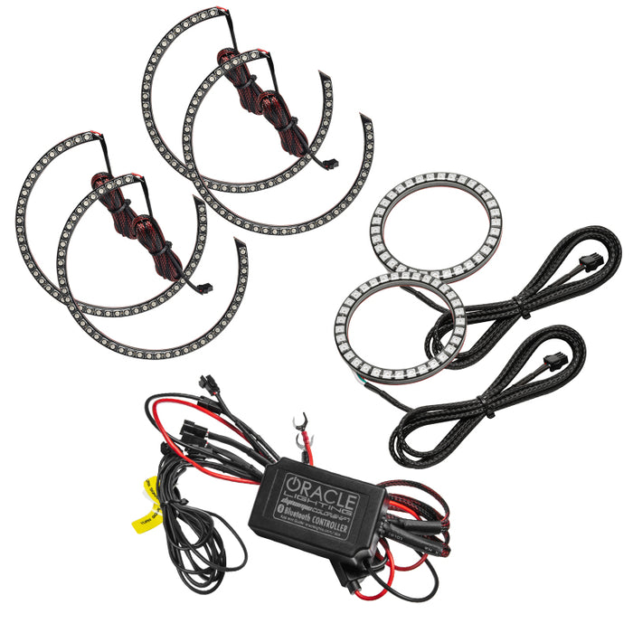 Oracle 0814 Dodge Challenger Dynamic Surface Mount Headlight/Fog Light Halo Kit COMBO  SEE WARRANTY ORACLE Lighting