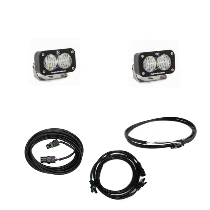 Baja Designs Jeep JL LED Light Kit Reverse Kit w/ Upfitter Dual S2 Sport w/C Baja Designs