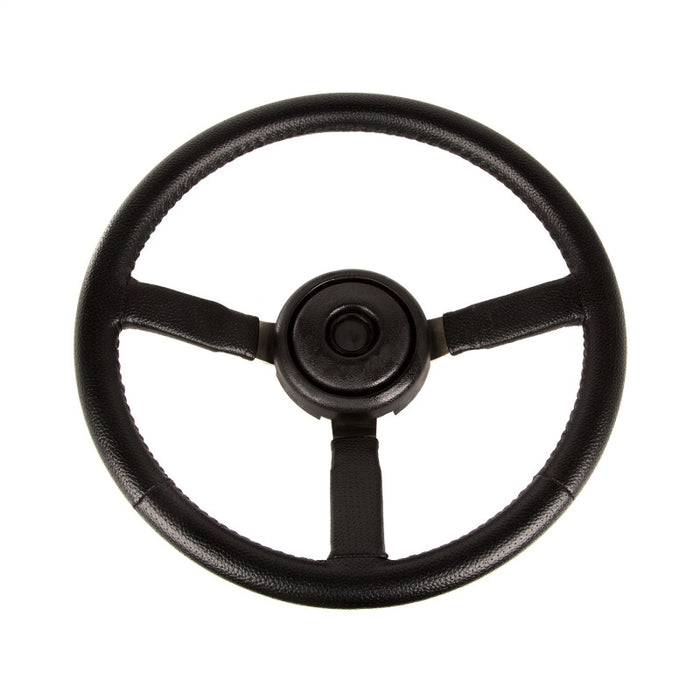 Omix Steering Wheel Sport Leather Black- Jeep XJ/YJ OMIX