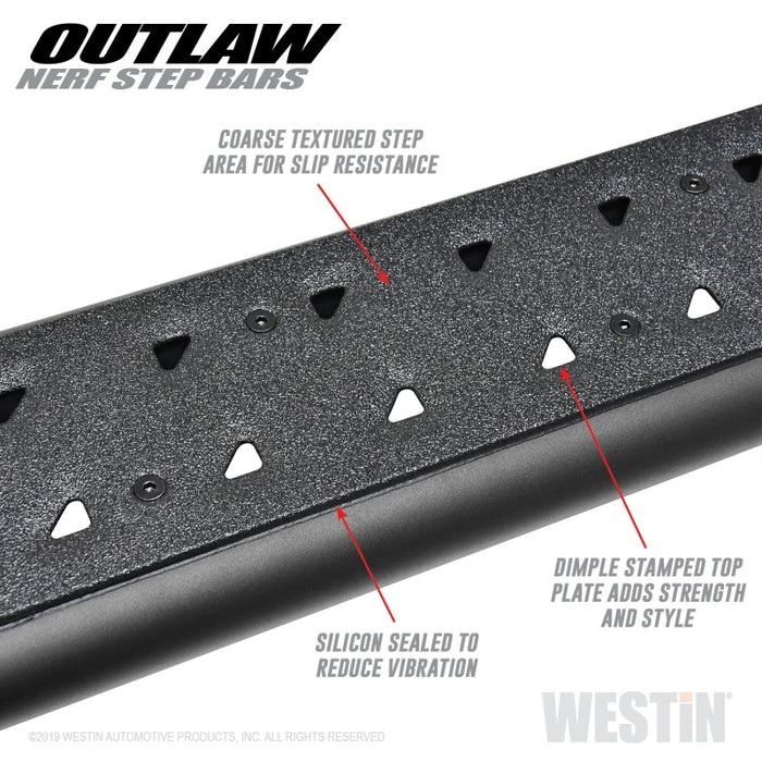 Westin 14-18 Chevrolet/GMC Silv/Seirra 1500 Double Cab Outlaw Nerf Step Bars Westin