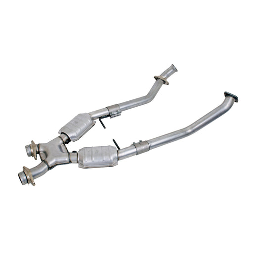 BBK 96-98 Mustang 4.6 GT High Flow X Pipe With Catalytic Converters - 2-1/2 BBK