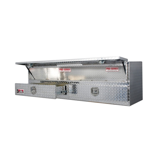 Westin/Brute High Cap 72in Stake Bed Contractor TopSider w/ Bottom Drawers - Aluminum Westin