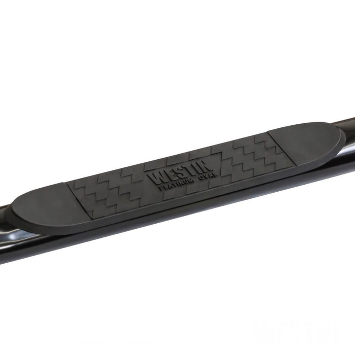 Westin 15-18 Chevy Silv 25/3500 Dbl Cab(6.5ft)/Dually (8ft) Platinum 4 Oval WTW Nerf Step Bars - Blk Westin