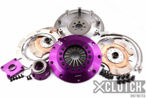 XClutch 07-17 Mitsubishi Lancer EVO X 2.0L 8in Twin Solid Ceramic Clutch Kit XCLUTCH