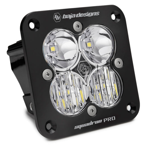 Baja Designs Squadron Pro Driving/Combo Pattern Flush Mount Black LED Light Pod - Clear Baja Designs