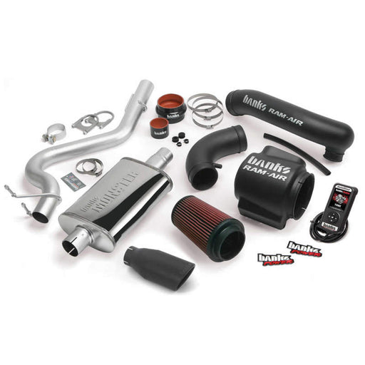 Banks Power 04-06 Jeep 4.0L Wrangler Stinger System - SS Single Exhaust w/ Black Tip Banks Power