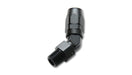 Vibrant -10AN Male NPT 45Degree Hose End Fitting - 3/8 NPT Vibrant