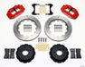 Wilwood Narrow Superlite 4R Rear Kit 14.00in Red 65-82 Corvette C2/C3