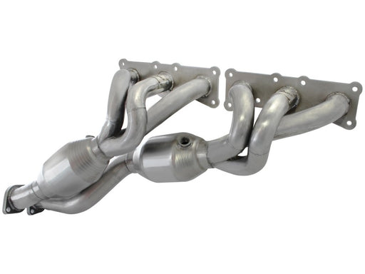 aFe 08-13 BMW 128i (E82/88) L6 3.0L Twisted Steel 304 Stainless Steel Long Tube Header w/ Cat aFe