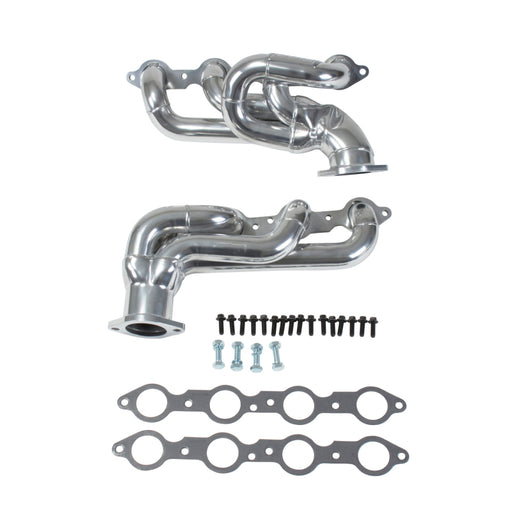 BBK 10-15 Camaro LS3 L99 Shorty Tuned Length Exhaust Headers - 1-3/4 Silver Ceramic BBK