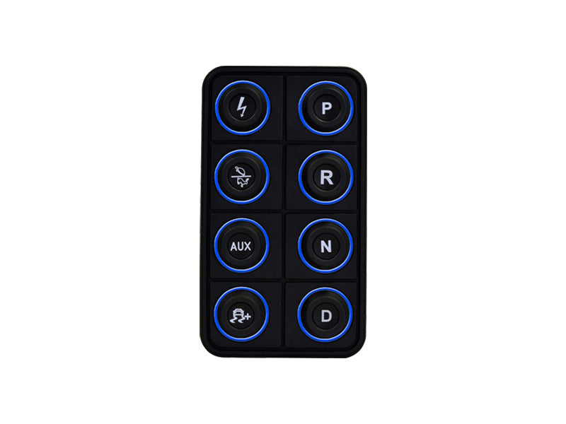 AEM EV 8 Button Keypad CAN Based Programmable Backlighting AEM