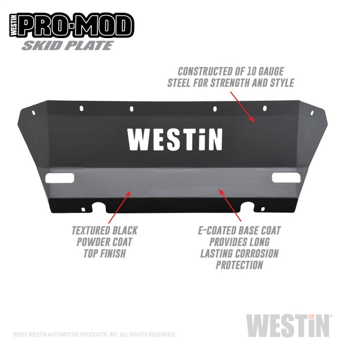 Westin 15-20 Chevrolet Colorado Pro-Mod Skid Plate - Tex. Blk Westin