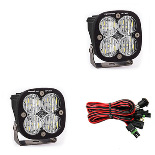 Baja Designs Squadron Sport Wide Cornering Pair LED Light Pods - Clear Baja Designs