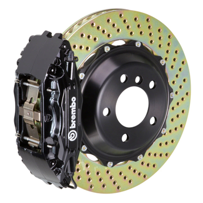Brembo 00-02 CL500/03-05 S600/03-06 CL600 Fr GT BBK 4Pis Cast 2pc 355x32 2pc Rotor Drilled-Black Brembo