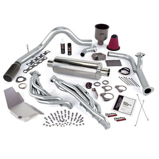Banks Power 99-04 Ford 6.8L Truck (No EGR) PowerPack System - SS Single Exhaust w/ Black Tip Banks Power