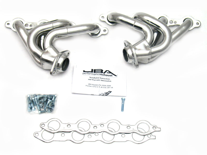 JBA 04-06 Pontiac GTO 5.7/6.0L LS 1-5/8in Primary Silver Ctd Cat4Ward Header JBA