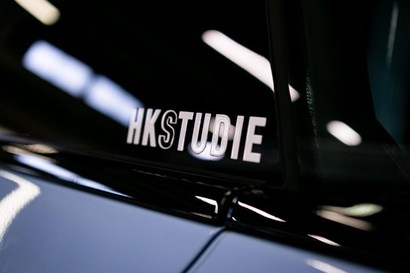 HKS HKSTUDIE Sticker - White HKS