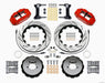 Wilwood Narrow Superlite 6R Front Hat Kit 14.00in Drilled Red 1999-2012 Subaru WRX w/Lines